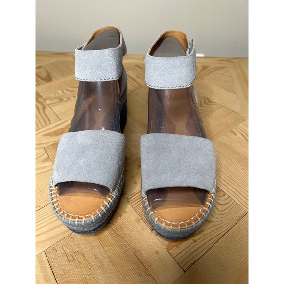 Frye and Co Womens Blue Espadrille Wedge Sandals Shoes Platform Ombre Size 8.5 - Picture 3 of 7